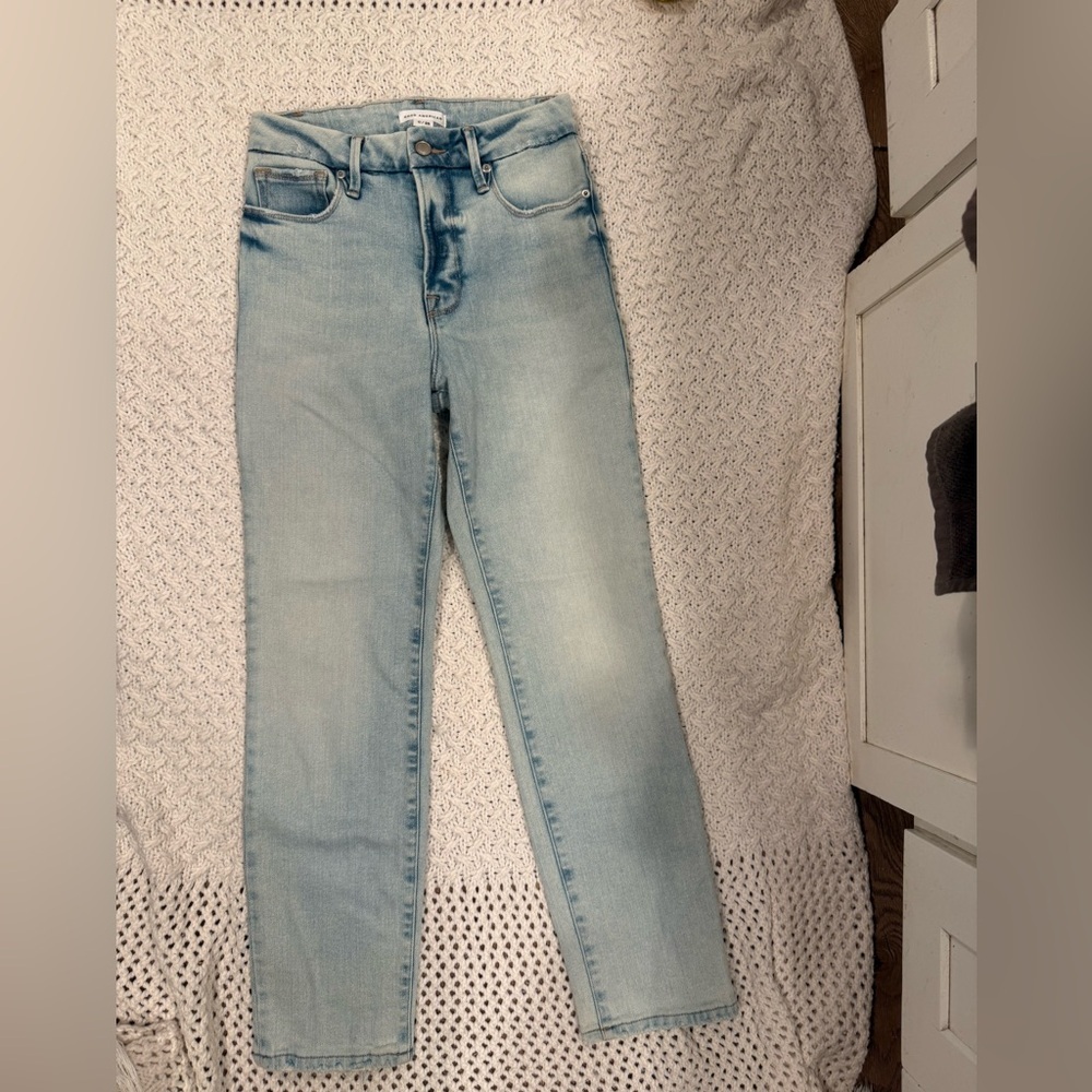 Good American Women's Light Blue Skinny Jeans size 0